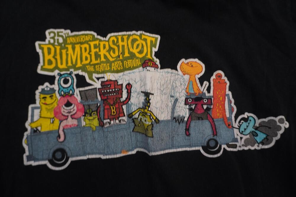 Vintage 2005 Bumbershoot Seattle Arts Festival Concert T-Shirt SMALL Black